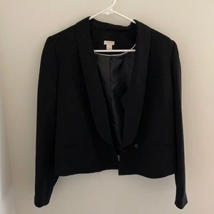 J. Crew Black Cropped Blazer